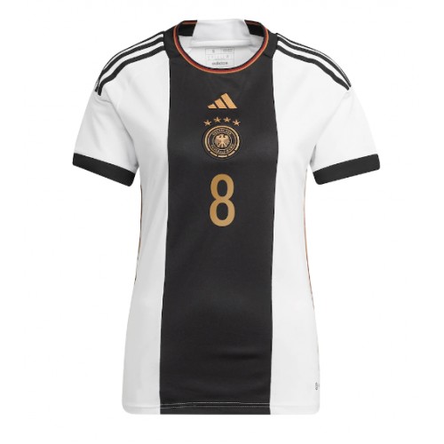 Maillot de foot Allemagne Leon Goretzka #8 Domicile Femmes Monde 2022 Manches Courte